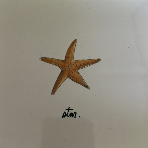 NWOT Rae Dunn starfish & anchor themed tray/platter - Picture 3 of 5